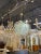Green Murano Flower Globe Chandelier For Sale - Image 8 of 9