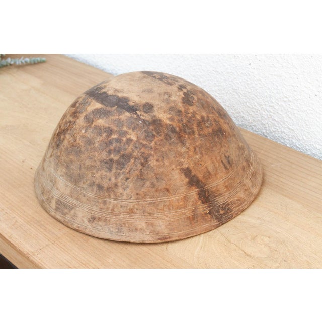 Wood Farmhouse Style Antique Bowl For Sale - Image 7 of 8