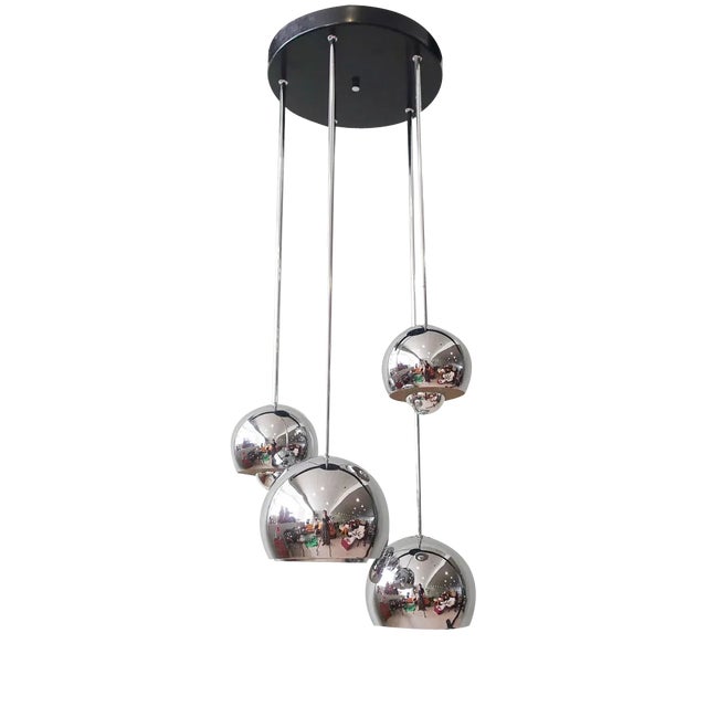 Vintage 5-Shade Sputnik Cascade Lamp, 1970s For Sale