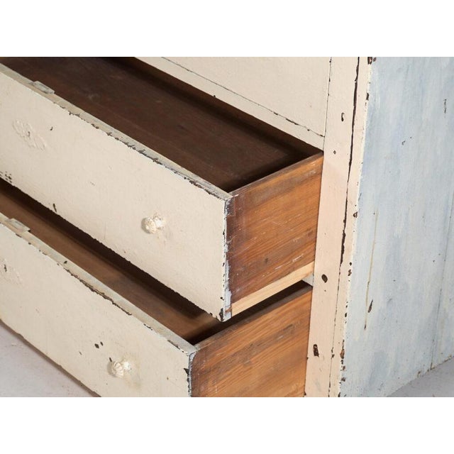 Wood Antique Painted Pine Chest of Drawers For Sale - Image 7 of 11