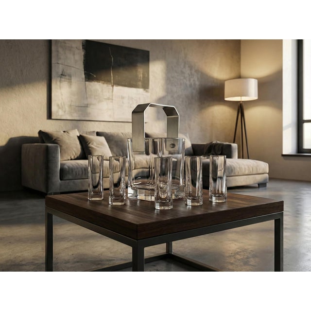 Crystal Ice Bucket by Cini Boeri for Arnolfo Di Cambio, 1970s For Sale - Image 10 of 11