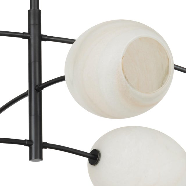 Regina Andrew Artemis Mobile Chandelier, Oil Rubbed Bronze with Alabaster Glass For Sale - Image 4 of 8
