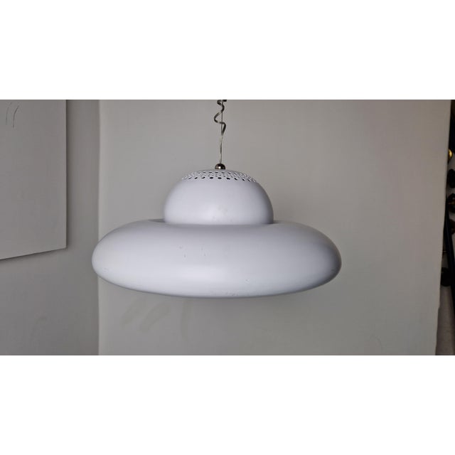 Fior di Loto Pendant Lamps in White Lacquered Metal by Afra & Tobia Scarpa for Flos, 1960s, Set of 2 For Sale - Image 14 of 18