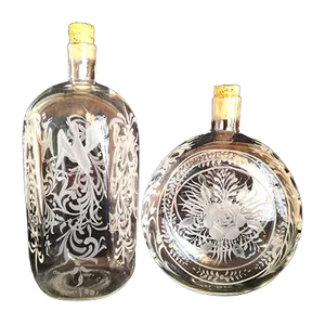 Murano Glass Bottles, 1993, Set of 2