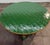 Vintage Green Faux Bamboo & Rattan Round Coffee Table For Sale In Los Angeles - Image 6 of 7