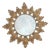 Vintage Spanish Gilt Metal Sunburst Mirror, 1960s For Sale