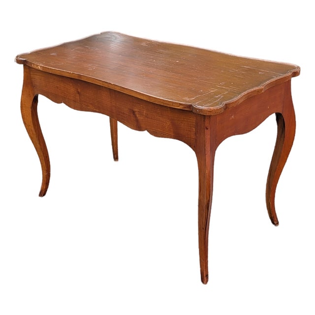 Vintage Solid Mahogany Cabriole Leg Piano Bench With Partitioned Storage For Sale