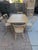 1970s Pennsylvania House table and 6 chairs. Table: 42" W x 62" L X 29.75" H (72" L with leaf) Table includes one 10"...