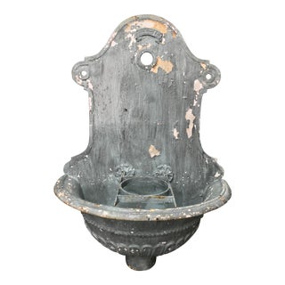 Antique Cast-Iron Wall Fountain For Sale