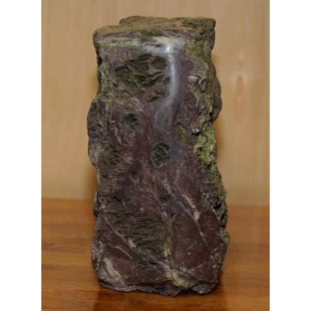 Gray Carved Stone Library Book, 1900s For Sale - Image 8 of 16