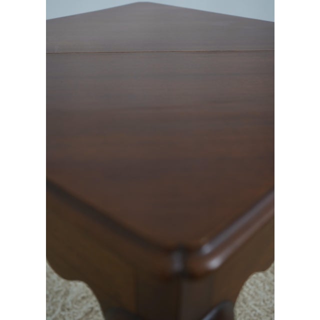 Biggs Mahogany Gate Leg Corner Table For Sale - Image 11 of 16