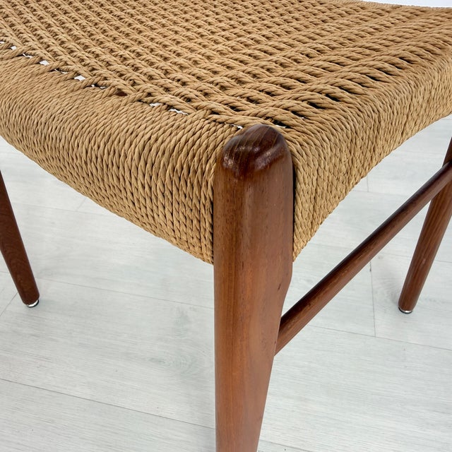 Brown Arne Wahl Iversen Dining Chairs – Set of 8 For Sale - Image 8 of 12