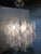 Murano Glass Sputnik Chandelier With Swirling Italian Glass Clear and White For Sale - Image 6 of 9