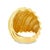 Contemporary Henry Dunay 18k Gold Hammered Swirl Sculptural Dome Ring, Circa 1980's, Size 5.25 For Sale - Image 3 of 7