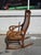 Late 19th Century Antique 1870s Cherry Lincoln Rocking Chair Cane Seat & Back For Sale - Image 5 of 6