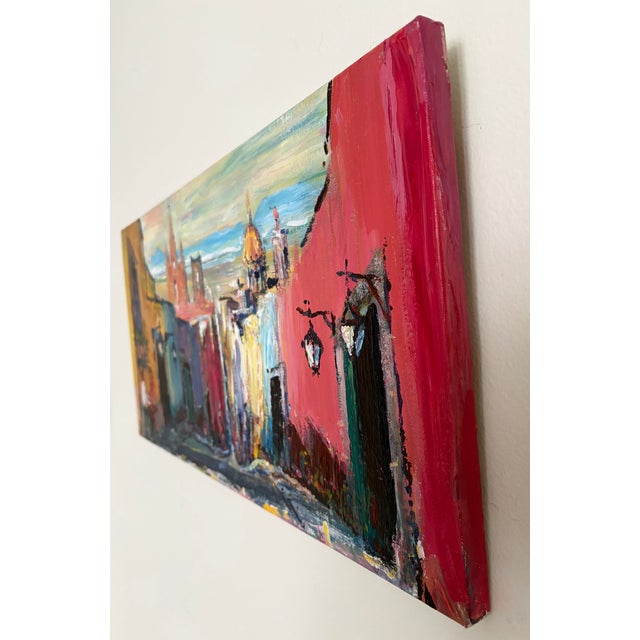 Vintage Mid-Century Modern Oil Painting For Sale - Image 11 of 12