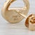 2020s New Small 0.12ctw Diamond Circle Stud Earrings 14k Yellow Gold - 2 Pieces For Sale - Image 5 of 6