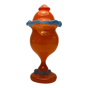 1990s Art Glass Lidded Urn by Arien