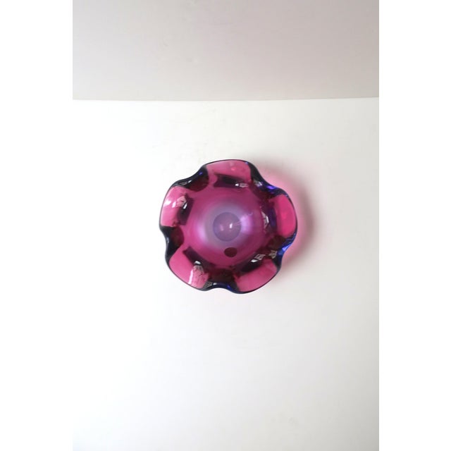 Salviati Italian Murano Bowl, Midcentury Modern Design, Mid 20th Century, Italy For Sale - Image 4 of 9
