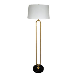 Currey & Co. Glossary Floor Lamp / Gold For Sale