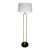 Currey & Co. Glossary Floor Lamp / Gold For Sale