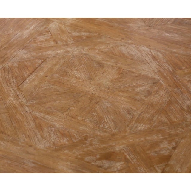 Late 20th Century French Louis XV Oak Dining Table With Six Chairs For Sale - Image 11 of 12