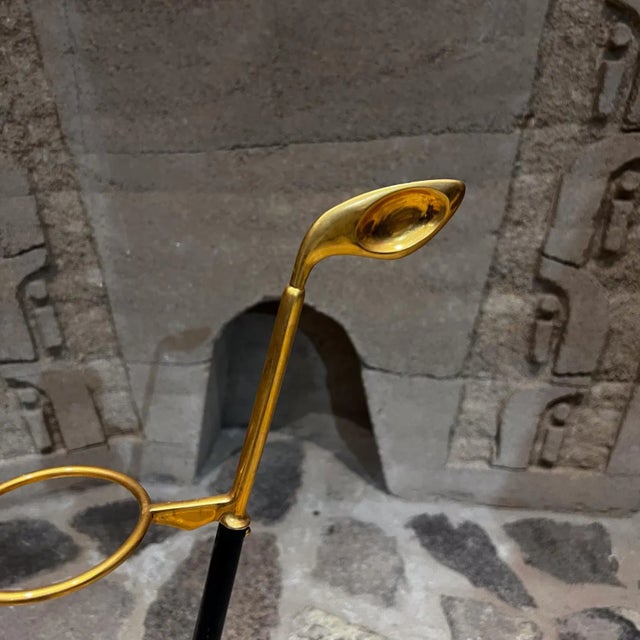 Ico Parisi 1950s Sculptural Brass Umbrella Holder Style Ico Parisi Italy For Sale - Image 4 of 8
