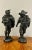Black Large Antique Victorian Spelter Figures, 1860, Set of 2 For Sale - Image 8 of 8