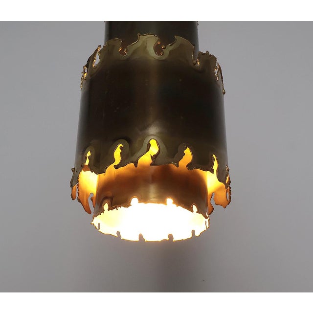 Vintage 6400 Brass Pendant Lamps by Svend Aage Holm Sørensen for Holm Sørensen & Co, 1960s, Set of 2 For Sale - Image 6 of 13