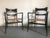 Wood 1960s Vintage Italian Gio Ponti's Manufacturing Company's Chairs- a Pair For Sale - Image 7 of 7