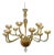 Modern Gold Murano Glass Chandelier with 12 Arms For Sale