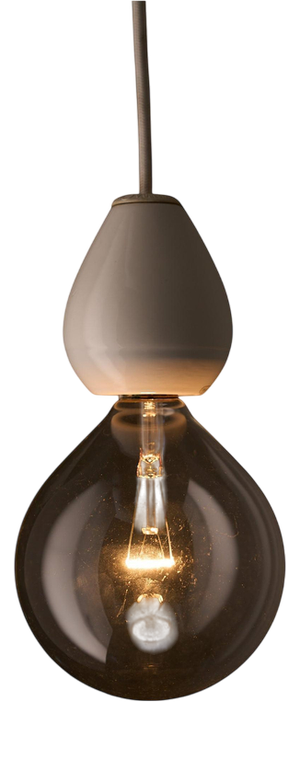 Porcelain Edison Pendant Lamp attributed to Valerio Sacchetti for Sirrah, 1980s
