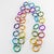 Mid-Century Modern David Spada Space Age Multicolor Aluminum Extra-Long Necklace For Sale - Image 3 of 11