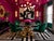 This Monumental Chinese Chippendale-Style Carved Giltwood Opposing Dragon Center/Breakfast Table With 48-Inch Glass Top,...
