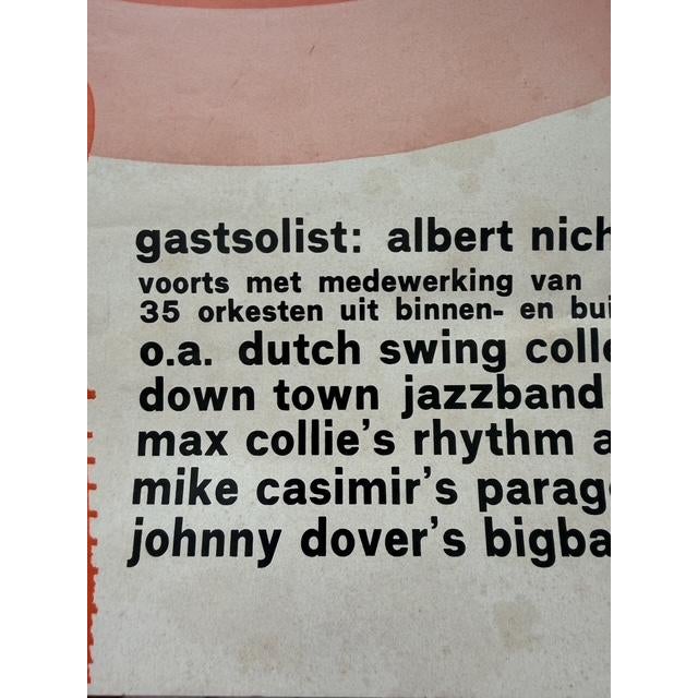 Oude Stijl Jazz Festival Breda, Vintage Poster,printed in Netherlands For Sale - Image 10 of 11