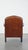 Sheep Leather Armchair with Decorative Nails and Black Piping For Sale - Image 4 of 13