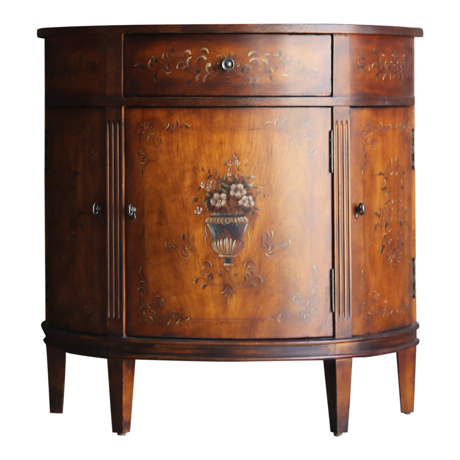 French Country Ethan Allen Collectors Classics Demilune Console