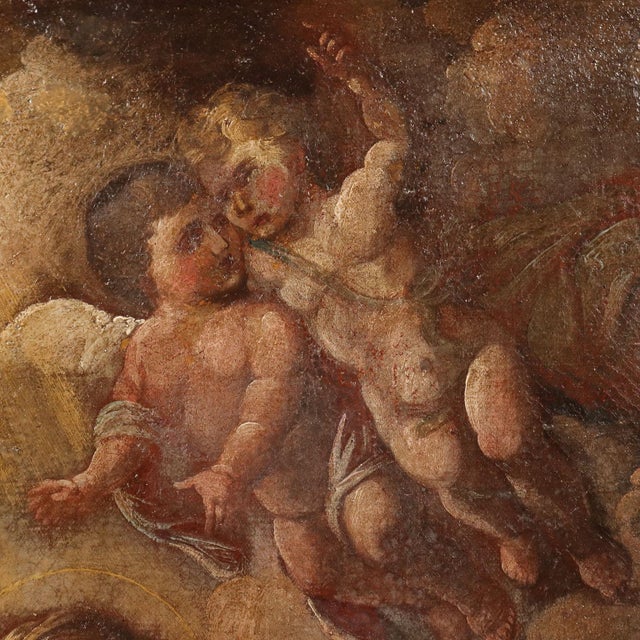 Italian Artist, The Adoration of the 3 Wise Men, 1600s, Oil on Canvas For Sale - Image 7 of 12