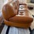 1970s Vintage Cognac Leather Sapporo Sofa Attributed to Mario Marenco for Mobil Girgi, Italy, 1970s For Sale - Image 5 of 7