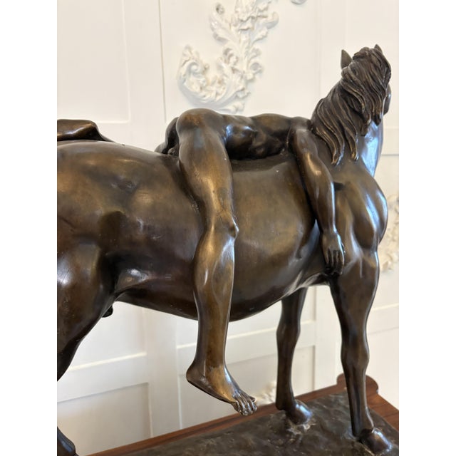 Large Antique Bronze Study Figurine, 1880 For Sale - Image 11 of 18