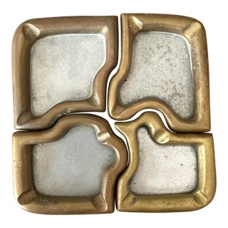 Vintage 1980s David Marshall Puzzle Ashtray Set For Sale