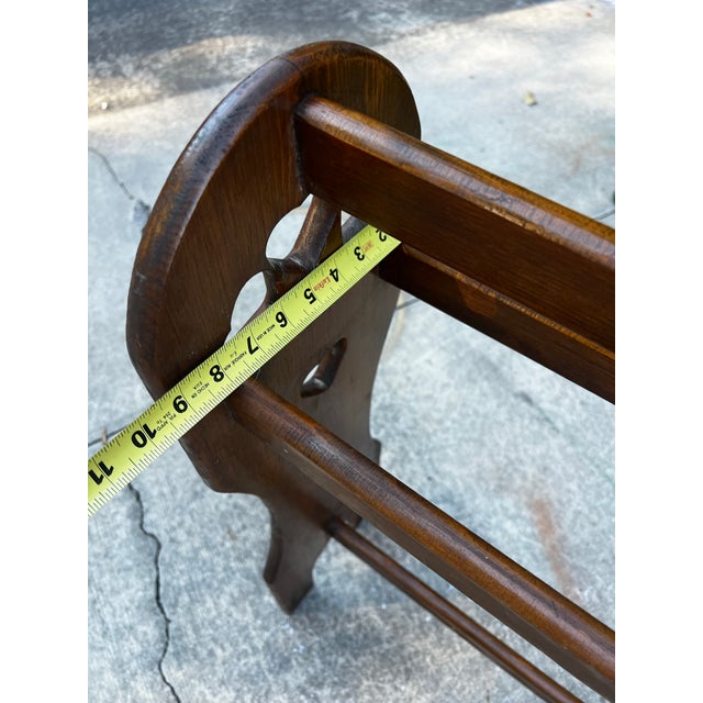 Up for consideration is a beautiful vintage country core hearts design wooden blanket rack. This would look lovely in your...