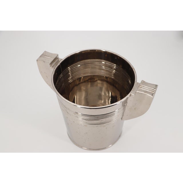 1930s 1930s Stunning French Art Deco Ice Bucket For Sale - Image 5 of 11