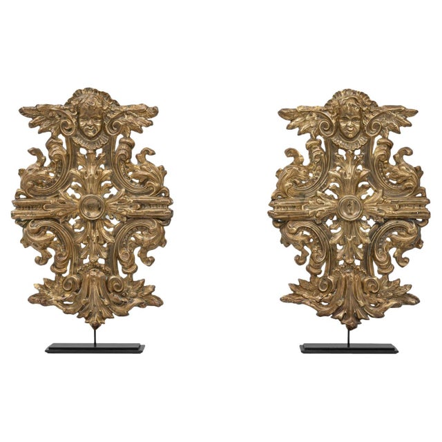 Brown 1820s French Brass Sculptures On Metal Stand - A Pair For Sale - Image 8 of 18