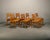 Brown Razorblade Style Dining Chairs in Oak and Leather by Henning Kjærnulf, Denmark, 1960s, Set of 7 For Sale - Image 8 of 18