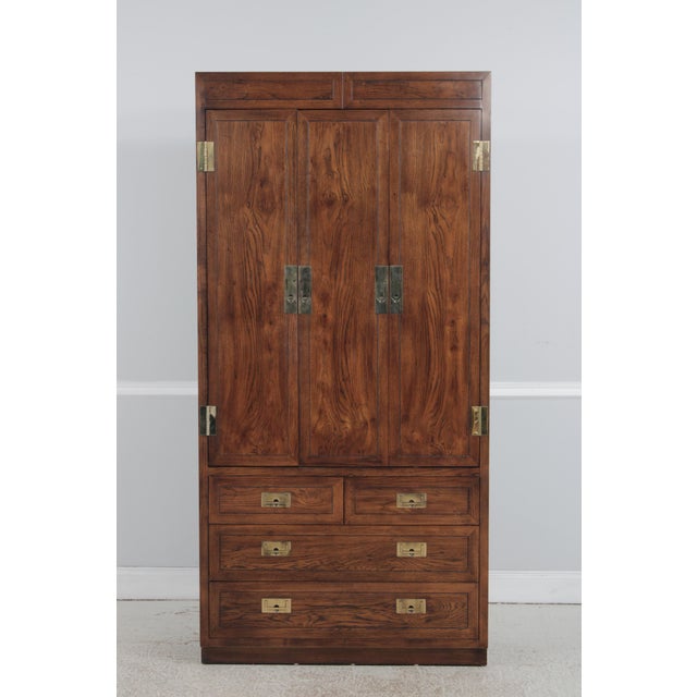 Age: Approx: 40 Years Old Details: Recessed Brass Hardware High Quality Construction Campaign Style Nice Fitted Interior...