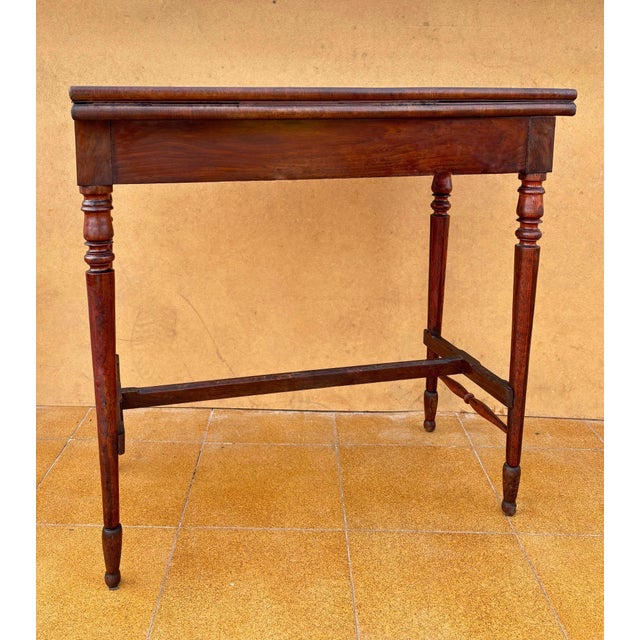 1930s English Oak Games Table with Green Felt Top, 1930s For Sale - Image 5 of 7