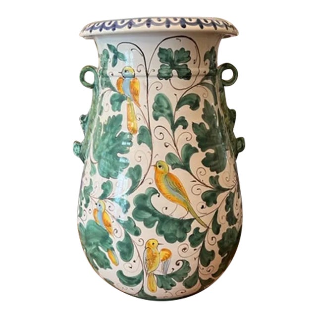 Vietri Italian Extra Large Vase For Sale