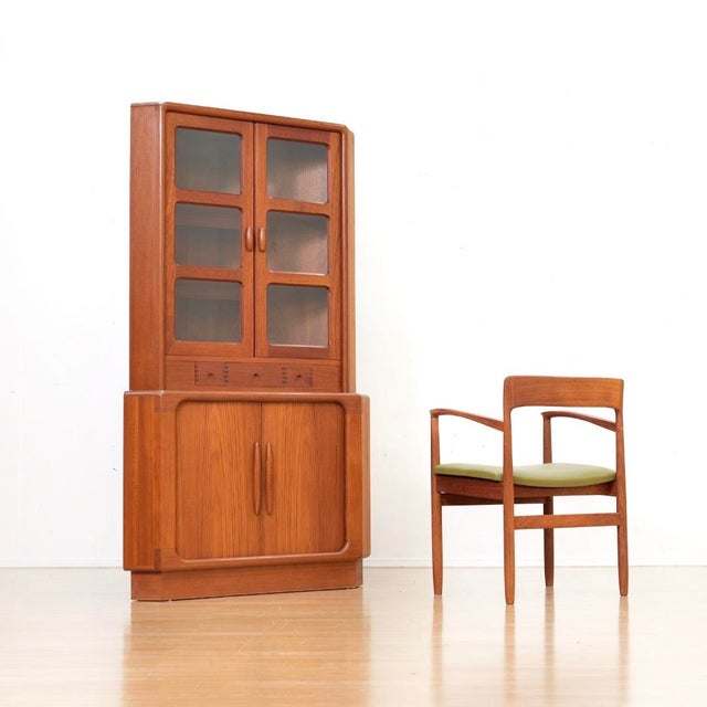 Dyrlund Mid Century China Cabinet Corner Bar by Dyrlund of Denmark For Sale - Image 4 of 12