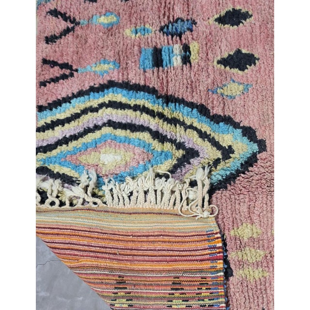 Boho Moroccan Wool Rug - 10.3 X 6.6 Ft For Sale In Cleveland - Image 6 of 6